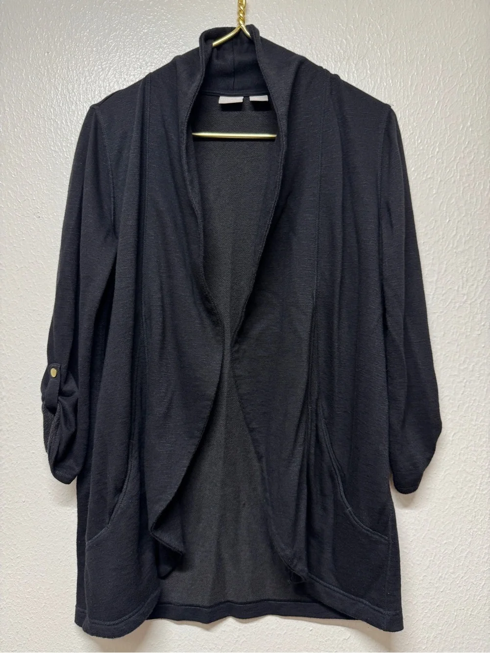 ChicoBlack Open Front Draped Cardigan